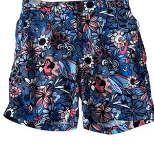 Onia The Calder Swim Beach Trunk 7” Lined Floral Colorful Pattern Size S 28